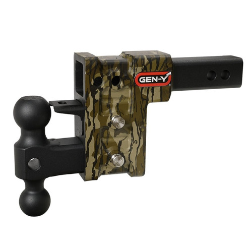 GEN-Y Hitch GH-313-MO - Gen-Y Mega Duty 2in Shank 5in Drop 1.5K TW 10K Hitch w/GH-031 Dual-Ball - Mossy Oak