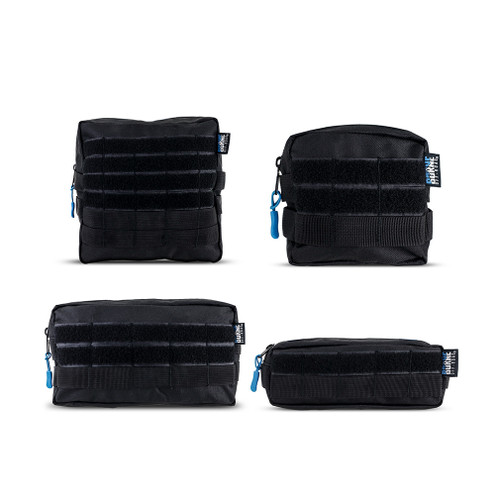 Mishimoto BNMP-B-001 - Borne Off-Road Molle Pouch Set, 4-Pack