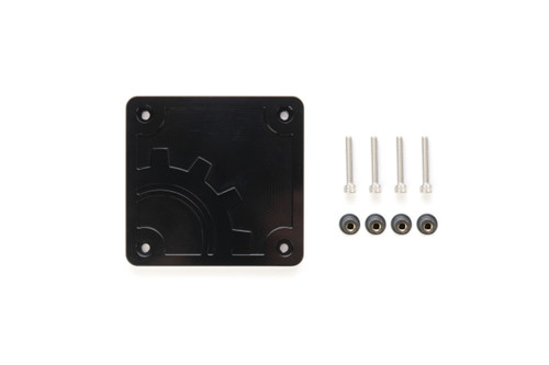 BuiltRight Industries 110014 - 2020 Jeep Gladiator Bed Plug Plate Cover (Alum) - Black