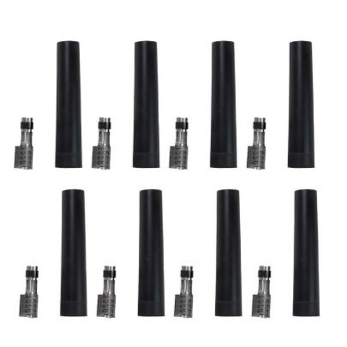 Moroso 73858 - Ultra 40 Short Straight Ends Spark Plug Boot and Terminal Kit - Set of 8