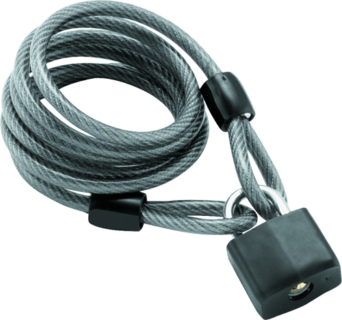 BikeMaster 132204 - Bully Lock Cable w/ Padlock - 10mm