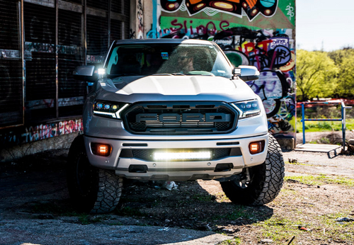 Cali Raised LED CR2923 - Cali Raised 19-22 Ford Ranger 22 Bumper Hidden Led Light Bar Brackets Kit For - W/ 22 Inch Led Bar