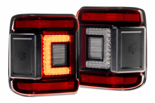 Morimoto LF747 - XB LED Tail Lights: Jeep Wrangler JL (18+ / Red Lens / Set)