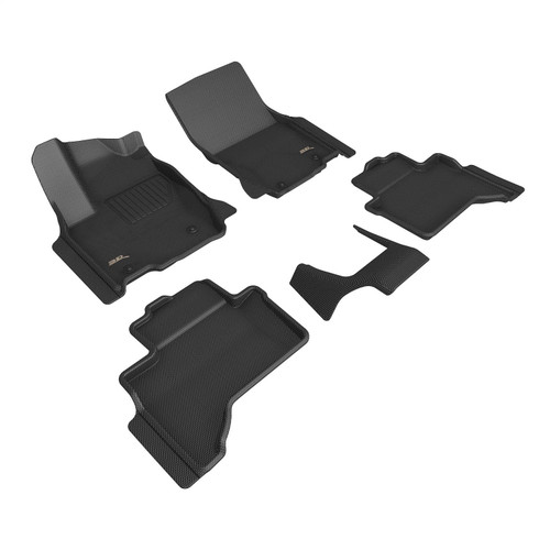 3D MAXpider L1TY32301509 - KAGU Floor Mat; Black; 5 pc.; 2 pc. Front Row; 1 pc. 2nd Row;