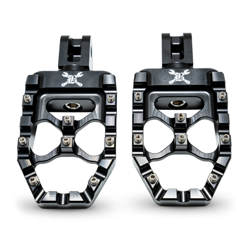 Burly Brand B13-1017B - 18-24 M8 Softail MX-Evolution Passenger Pegs - Black