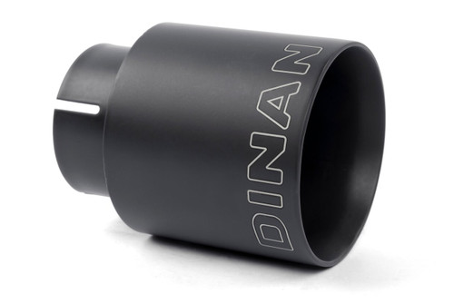 Dinan D663-0601-BOX - Double-Walled 4" Clamp-On Exhaust Tip (Black Ceramic)