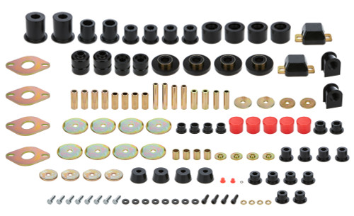 Energy Suspension 8-18122G - Bushing Kit - Hyper-Flex - Suspension Bushings - Master Set - Polyurethane / Steel - Black / Cadmium - Toyota Fullsize Truck 2007-13 - Kit