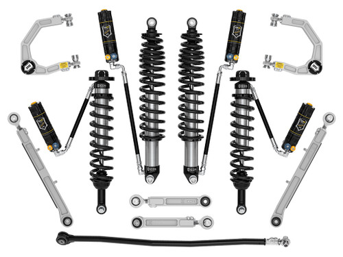 Icon K40007D - 2021-2023 Ford Bronco, Non-Sasquatch, 3-4" Lift, Stage 7 Suspension System, CDXS, Billet