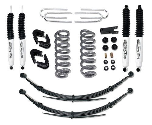 Tuff Country 24716KN - 4 Inch Lift Kit 78-79 Ford Bronco with Rear Leaf Springs w/ SX8000 Shocks