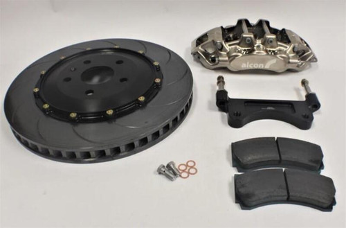 Alcon BRK.200527 - Chevrolet Corvette C8 (OEM Wheels) 6 Piston 380x36mm Front Street Kit - Nickle Plated