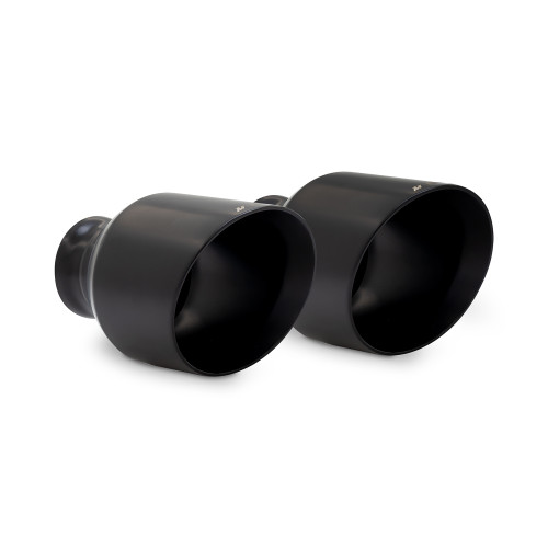Mishimoto MMEXH-TIP-MOPARBK - 15-23 Dodge Charger/Challenger Muffler Tip Pair - 5in - Black