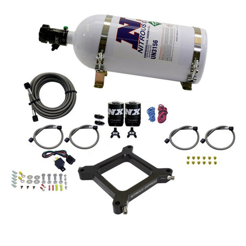 Nitrous Express 67245-10 - 4150 Assassin Plate Stage 6 Alcohol 50-300HP (10lb Bottle)