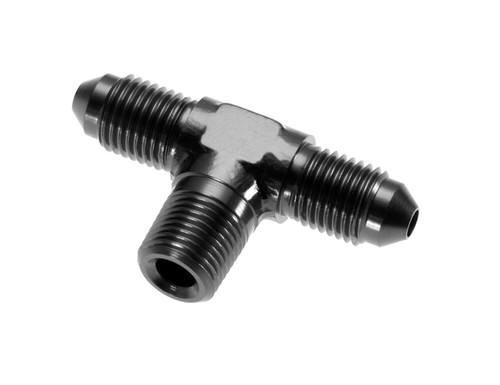 Redhorse Performance 825-04-02-2 - 4AN to 2AN(1/8) Tee With Thread On The Side