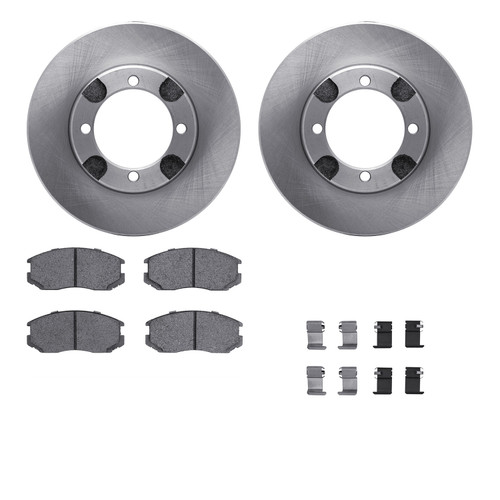 R1 Concepts WFWH1-72059 - E- Line Series Brake Rotor with Ceramic Brake Pads & Hdw