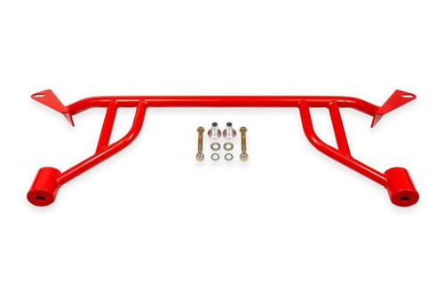 BMR CB770R - 24-25 Ford Mustang S650 Chassis Brace Front Subframe 4-point - Red