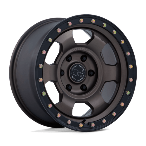 Black Rhino Wheels BR029ZB17856810N - Br029 Trooper 17X8.5 Burnt Bronze W/ Matte Black Lip