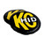 KC HiLiTES 5818 - 8in. Round Soft Cover HID (Pair) - Black w/Yellow Brushed KC Logo