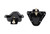 Kentrol 50513 - Jeep CJ/YJ Interior Door Latch Brackets Pair 81-95 CJ and Wrangler YJ Powdercoat Black