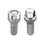 McGard 67261 - 5 Lug Hex Install Kit w/Locks (Cone Seat Bolt) M12X1.25 / 17mm Hex / 25.6mm Shank L. - Chrome