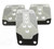 NRG PDL-400SL - Aluminum Sport Pedal M/T - Silver w/Black Carbon