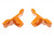 Ford Racing M-18954-BO - 2021+ Bronco Front Bumper Tow Hooks - Orange (Pair)