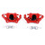 PowerStop S5420 - Power Stop 11-17 Dodge Durango Rear Red Calipers w/Brackets - Pair