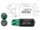 AEM 50-1215 - 340LPH 65mm Fuel Pump Kit w/ Mounting Hooks - Ethanol Compatible