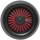 AEM Induction 21-201D-XK - AEM Dryflow Air Filter - Round Tapered 6in Base OD x 5in Top OD x 5.5in H x 2.5in Flange ID