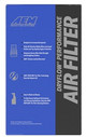 AEM Induction 21-2027DK - AEM 2.75in Flange ID x 6.25in Base OD x 7in H Dryflow Conical Air Filter