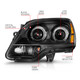 Anzo 111523 - 99-17 GMC Sierra/Denali Headlights Chrome Amber (w/C Light Bars)