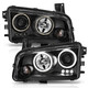 Anzo 121218 - 2006-2010 Dodge Charger Projector Headlights w/ Halo Chrome (CCFL)