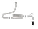 aFe Power 49-37017-B - Takeda 2.5in 304 SS Axle-Back Exhaust w/ Black Tips 18-22 Hyundai Kona L4-1.6L (t) AWD