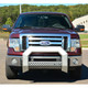 ARIES 2153002 - AdvantEDGE 5-1/2" Chrome Aluminum Bull Bar, Select Ford F250, F350, F450, F550