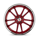 Asanti ABL23-20055638RD - Abl-23 Sigma 20X10.5 Candy Red With Chrome Lip