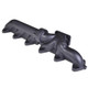 ATS Diesel 2049202272 - 2003-07.5 5.9L Cummins 2-Piece Pulse Flow Exhaust Manifold Kit T-3 Turbo Flange Non Wastegated Ceramic Coated Black
