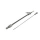 B&M 22165 - Aluminum Braided Dip Stick Fits TH-350 Transmission