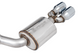 AWE 3020-42074 - 2015+ Dodge Challenger 6.4L/6.2L Non-Resonated Touring Edition Exhaust - Quad Silver Tips