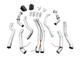 AWE 3020-33124 - Audi B9.5 RS5 Sportback Non-Resonated Track Edition Exhaust - RS-Style Diamond Blk Tips