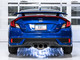 AWE 3810-52018 - 17-20 Honda Civic Si 1.5L Turbo Dual-to-Triple Tip Conversion Kit - Chrome Silver Tip