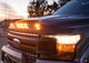 Auto Ventshade (AVS) 753096 - 2015-2019 Ford F150 Aeroskin Low Profile Hood Shield w/ Lights - Black