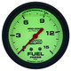 AutoMeter 4211 - Ultra-Nite 2-5/8in 15psi Mechanical Glow In The Dark Fuel Pressure Gauge