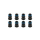 BLOX Racing BXEF-AT-14S-8 - Racing 14mm Adapter Top (1/2in) w/Viton O-Ring & Retaining Clip (Set of 8)