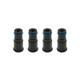 BLOX Racing BXEF-AT-14L-4 - Racing 14mm Adapter Top (1in) w/Viton O-Ring & Retaining Clip (Set of 4)