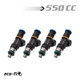 BLOX Racing BXEF-06514-550-4 - Racing Eco-Fi Street Injectors 550cc/min Honda K Series (Set of 4)