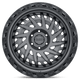 Black Rhino Wheels 1790SHD006140G12 - Shredder 17X9 Matte Gunmetal W/ Black Ring