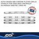 Coast To Coast CCIGI168 - Four Piece Set, Chrome Finish, Utilizes Both Clips and Tape for Retention