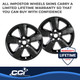 Coast To Coast IWCIMP361BLK - Wheel Cover 20 Inch 5 Spoke Gloss Black Set Of 4
