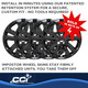 Coast To Coast IWCIMP388BLK - Wheel Cover 17 Inch 10 Spoke Gloss Black Set Of 4