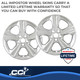 Coast To Coast IWCIMP371X - Wheel Cover 17 Inch 5 Spoke Chrome Set Of 4
