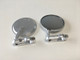 CRG Constructors HSLS-201-R - CRG Hindsight Folding 3 in. Round Bar-End Mirror Right - Silver